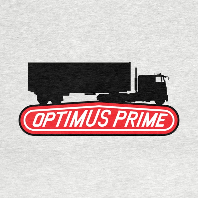 Optimus Prime vintage trucking logo by lonepigeon